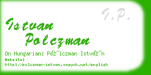 istvan polczman business card